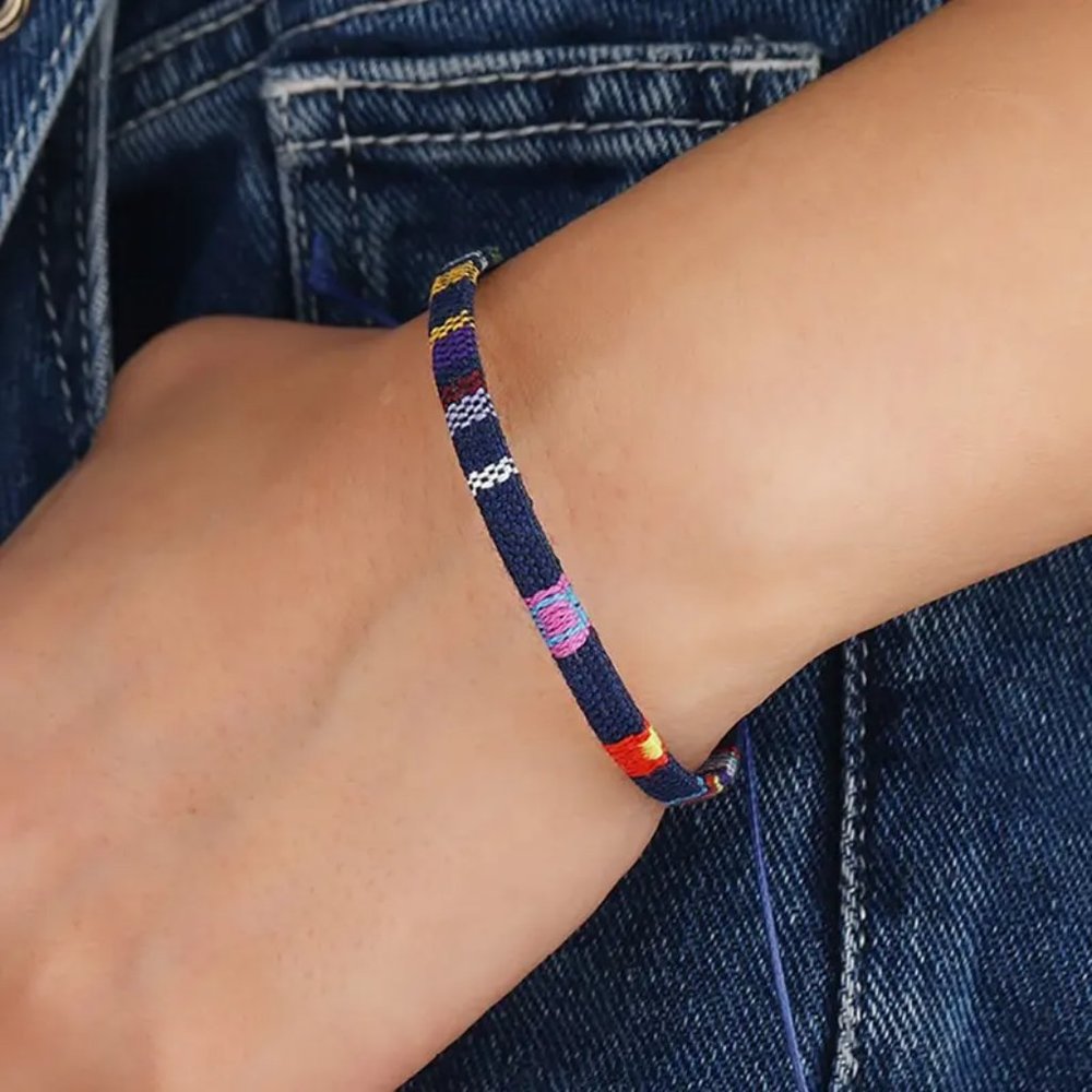 12 pc Braided Bracelet Set - Picture 2 of 5